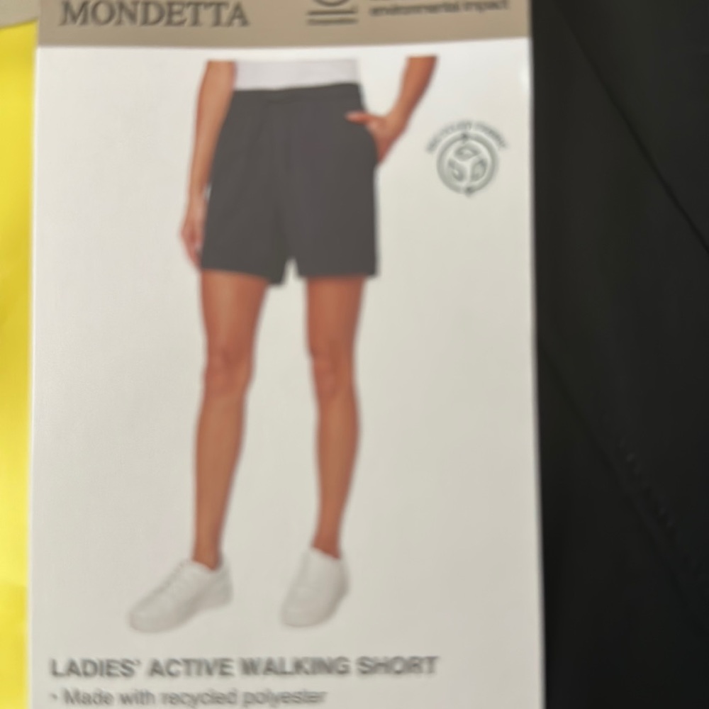 Mondetta Ladies Active Walking Shorts small color black